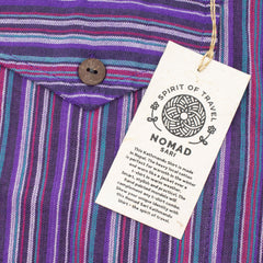 Nomad Sari Grandad Shirt - Black Purple - Medium product image 5
