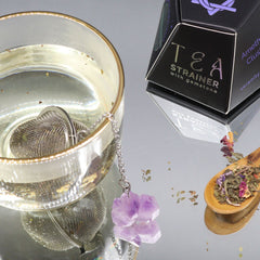 Raw Crystal Gemstone Tea Strainer - Amethyst Cluster product image 4