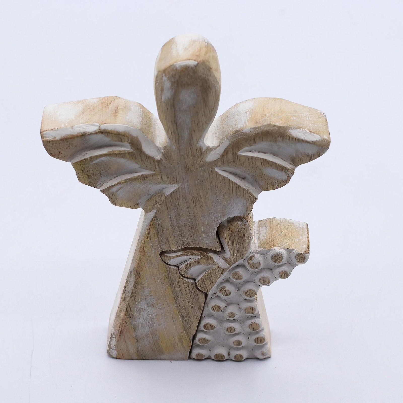 Mango Wood Angel in Angel - Whitewash product image