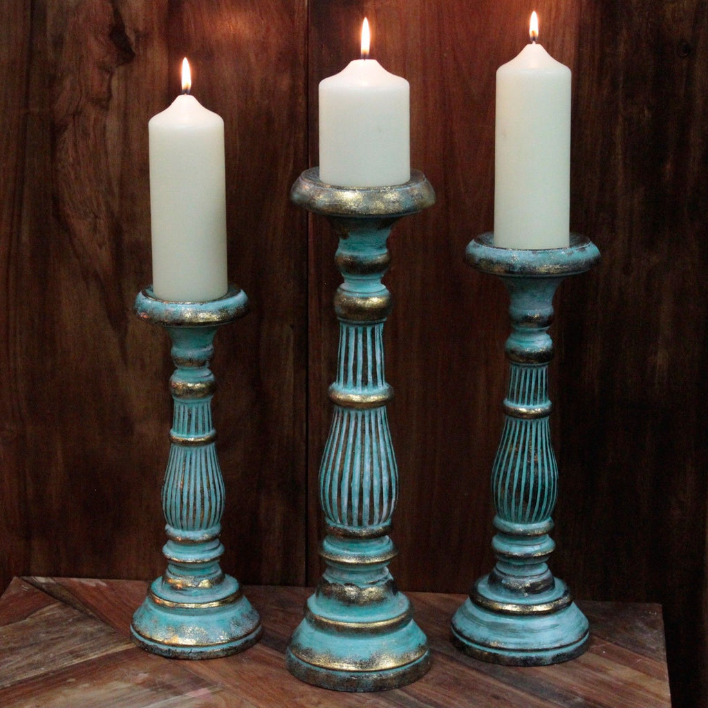 Small Candle Stand - Turquois Gold product image 2