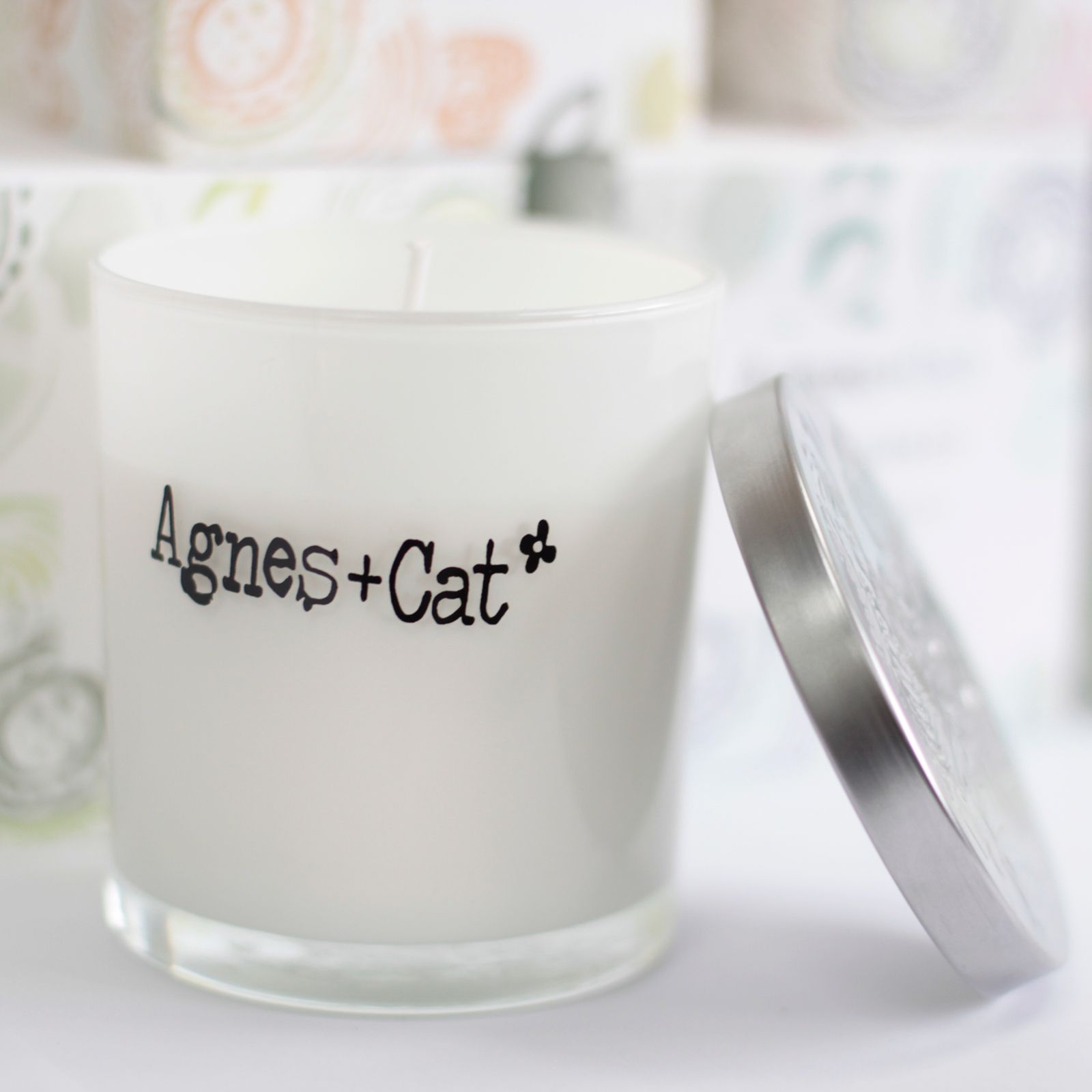 Agnes + Cat Votive Candle - White Fig product image