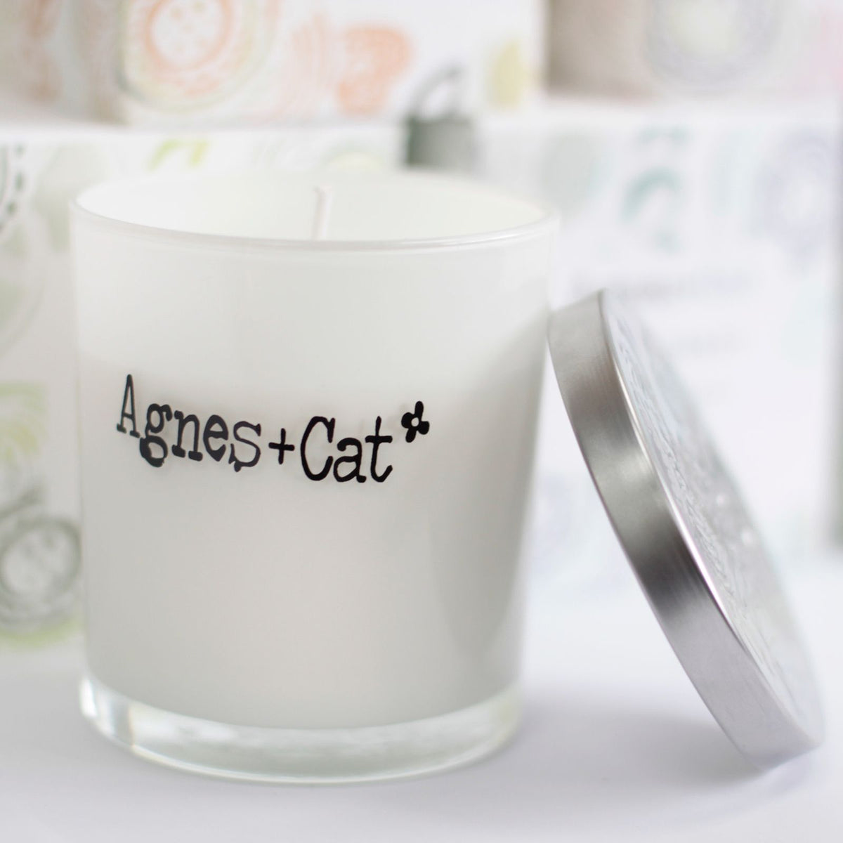 Agnes + Cat Votive Candle - White Fig product image