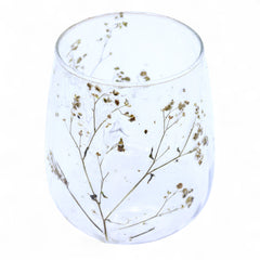 Natural Floral Glass - Vase Candle Holder - Margarita - (12x11cm) product image 7