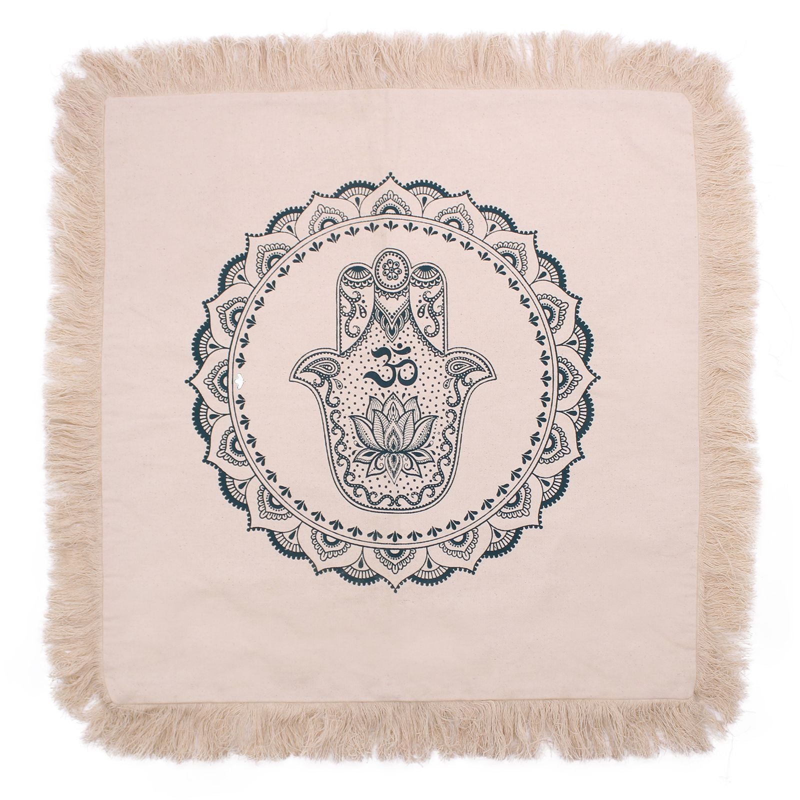 Hamsa Mandala Cushion - 60x60cm - green product image