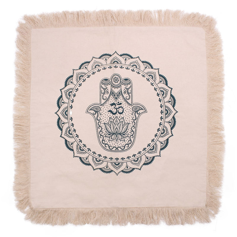 Hamsa Mandala Cushion - 60x60cm - green product image