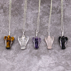 Gemstone Guardian Angel Pendant - Rose Quartz product image 3