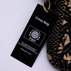 Nomad Sari Jacquard Natural Cross Bag - Desert Loom product image 2