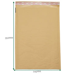 Kraft Padded Bubble Envelope (245x350+40mm) product image