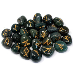 Runes Stone Set in Pouch - Bloodstone product image 2