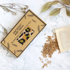 Lavender Natural Cotton and Juco Eye Pillow in Gift Box - Night Leopard product image 3