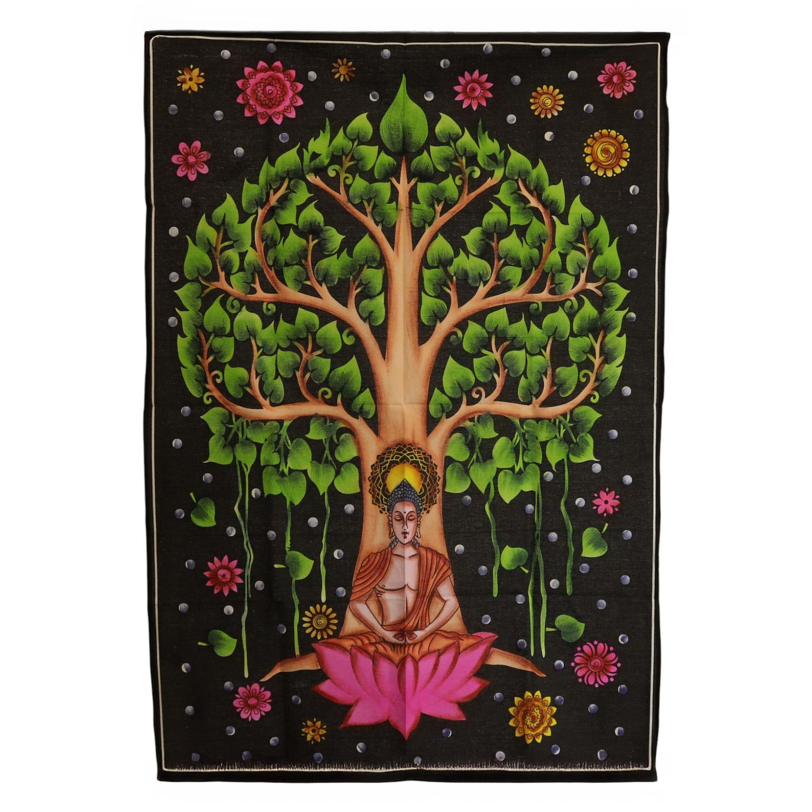 Cotton Wall Art (70x110cm) - Buddha Bodhi Tree product image
