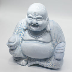 Laughing Buddha Lamp Sky Blue - Round Stand product image 5