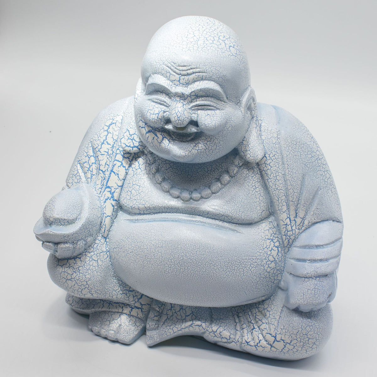 Laughing Buddha Lamp Sky Blue - Round Stand product image 5