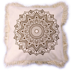 Lotus Mandala Cushion Cover - 45x45cm - bronze product image 4