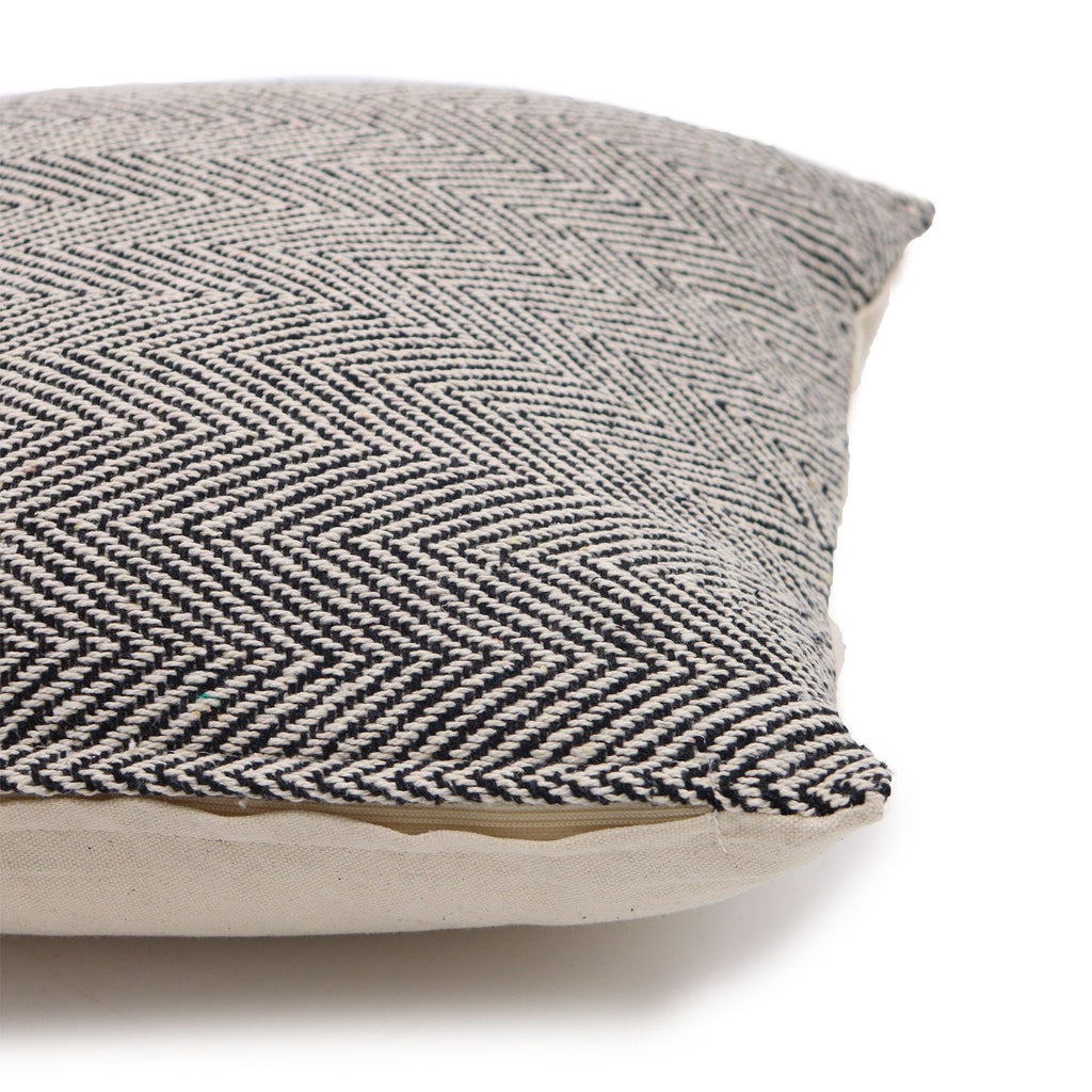Classic Cushion Cover - Herringbone Fine Grey - 40x40cm product image 4