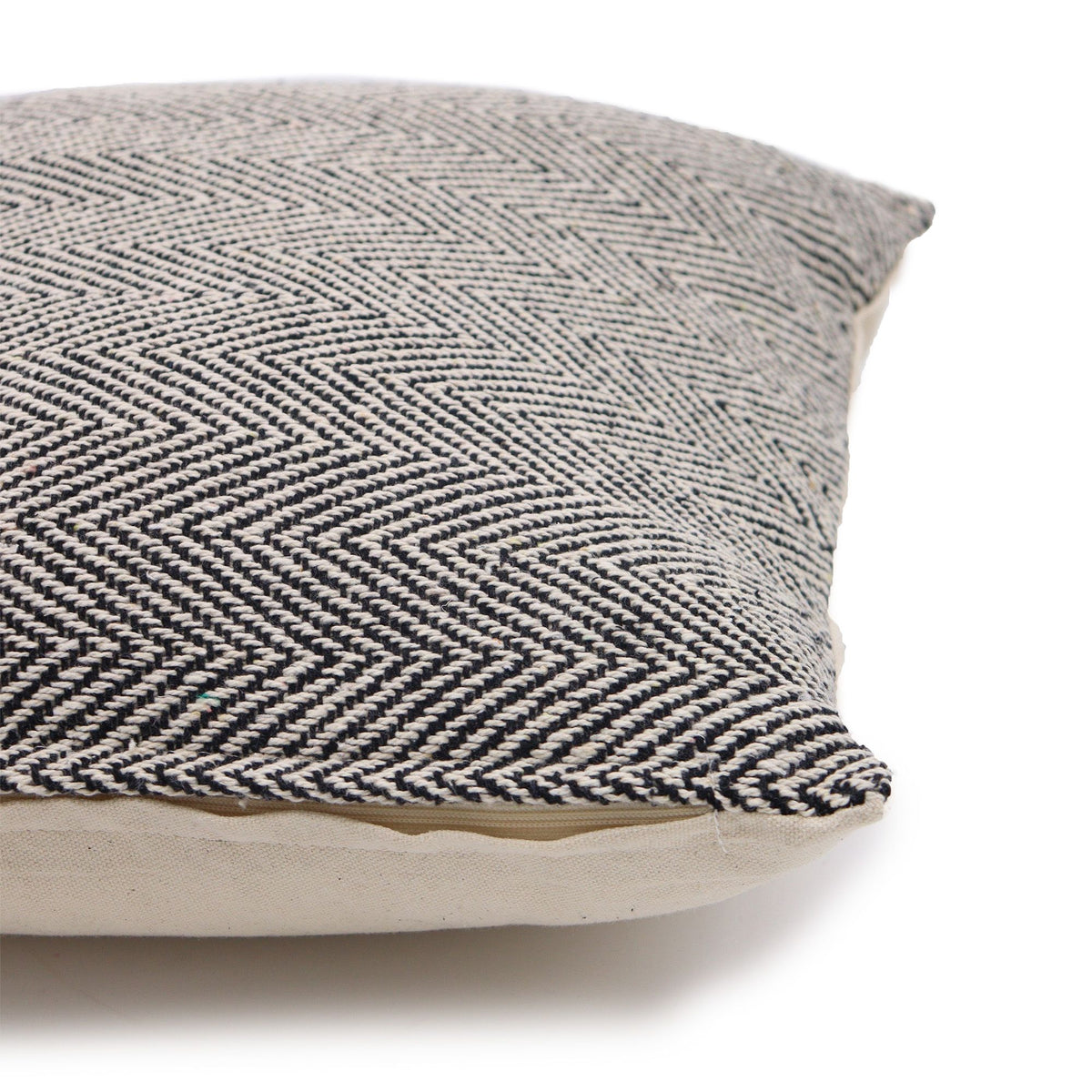 Classic Cushion Cover - Herringbone Fine Grey - 40x40cm product image 4