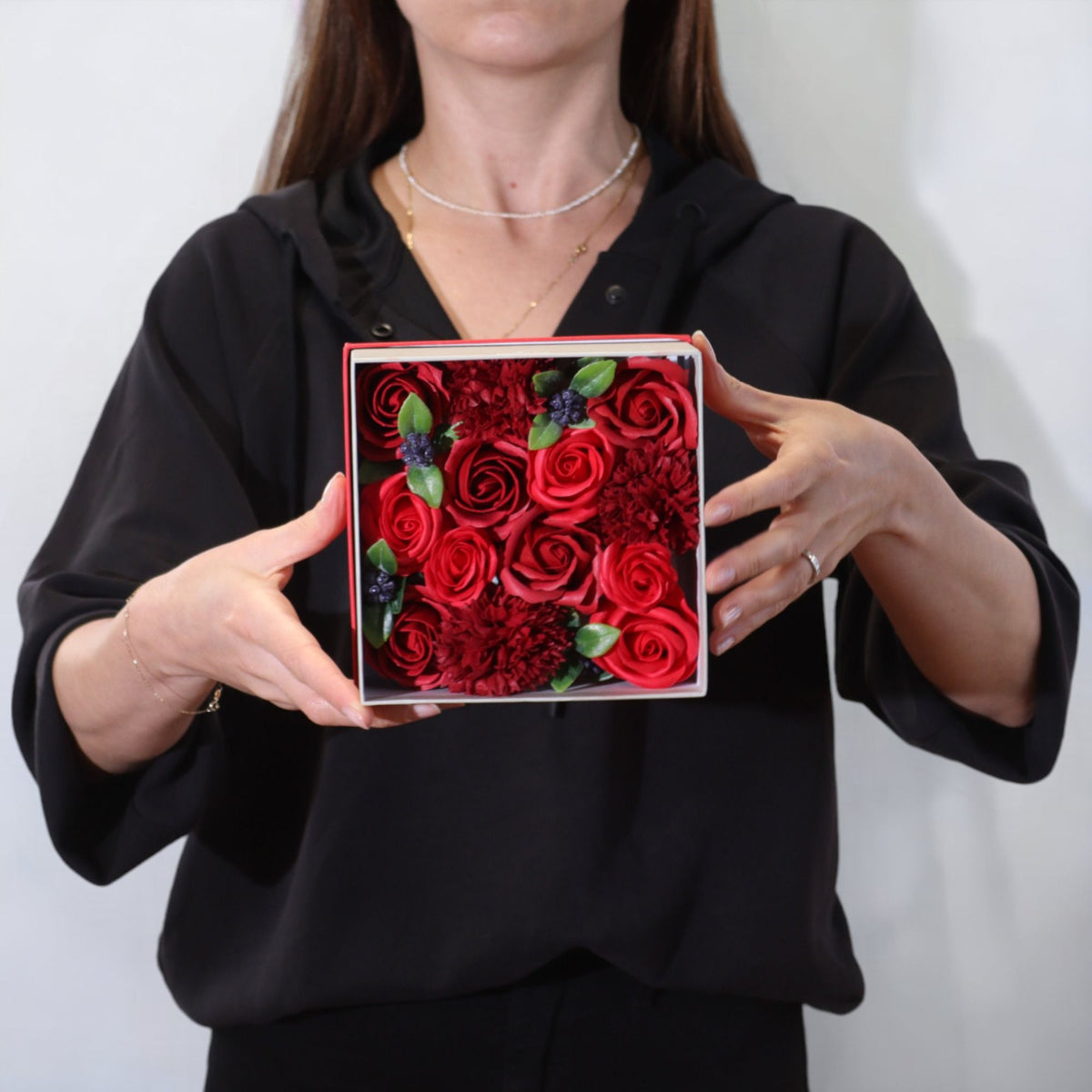 Square Box - Classic Red Roses product image 2