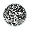Polished Aluminium Tree of Life Incense Holder 10cm product image