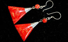 925 Silver Earrings - Triangle Double Drop product image 4