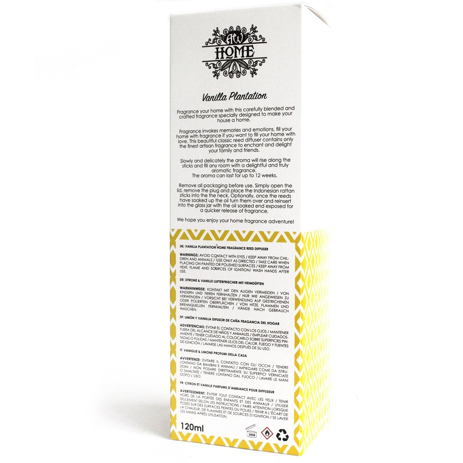 120ml Reed Diffuser - Vanilla Plantation product image