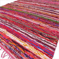 150 x 90cm Luxury Rag Rug - Red product image