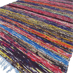153 x 90cm Luxury Rag Rug - Blue product image