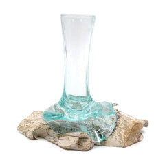 Molten Glass on Whitewash Wood - Vase - Small product image 6