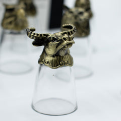 Gift Set of 12 Bottom Up Shot Glasses (25ml) - Forest & Mystical Creatures - Antique Bronze product image 13