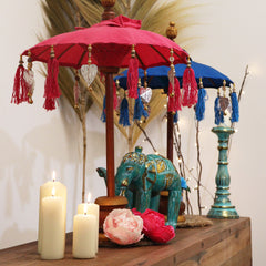 Bali Home Decor Parasol - Cotton - Pink- 40cm product image 7