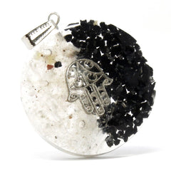 Orgonite Power Pendant - Good & Evil - Hamsa product image