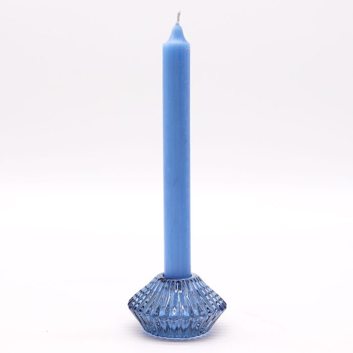 Flower Flip Dinner Candle / Tealight Holder - Royal Blue product image 3