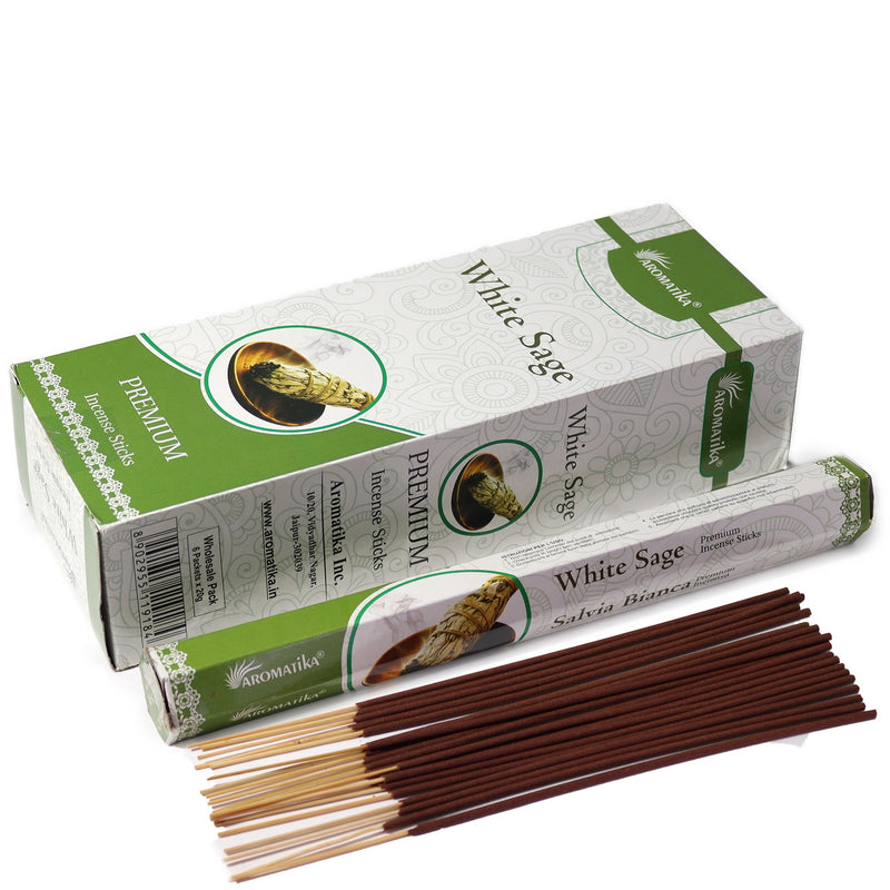 Aromatika Charcoal Free Hex Incense - White Sage product image