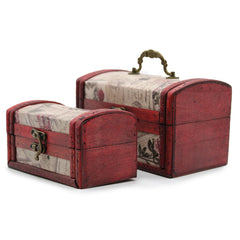 Sets of 2 Colonial Boxes - Rose Design product image