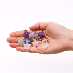 Gemstone Stars Pendants (12 assorted) 20x6mm product image 2
