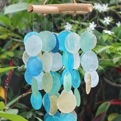 Blue & Pearl Driftwood Cross Chime product image 2