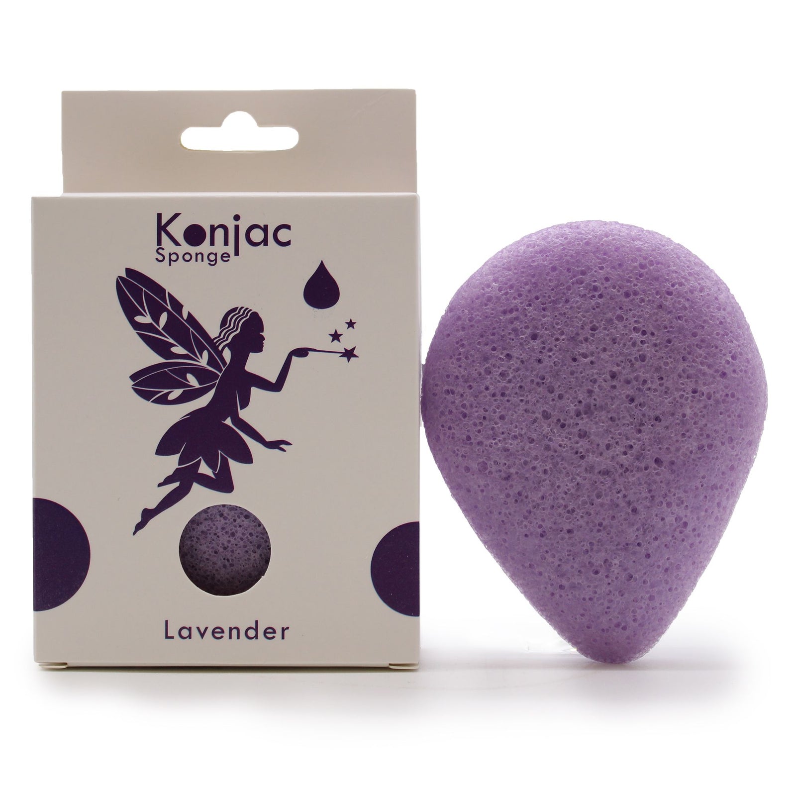 Teardrop Konjac Sponge - Lavender - Calming product image