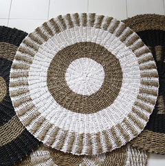 Round Seagrass White & Tan - Sun - 1m product image 4