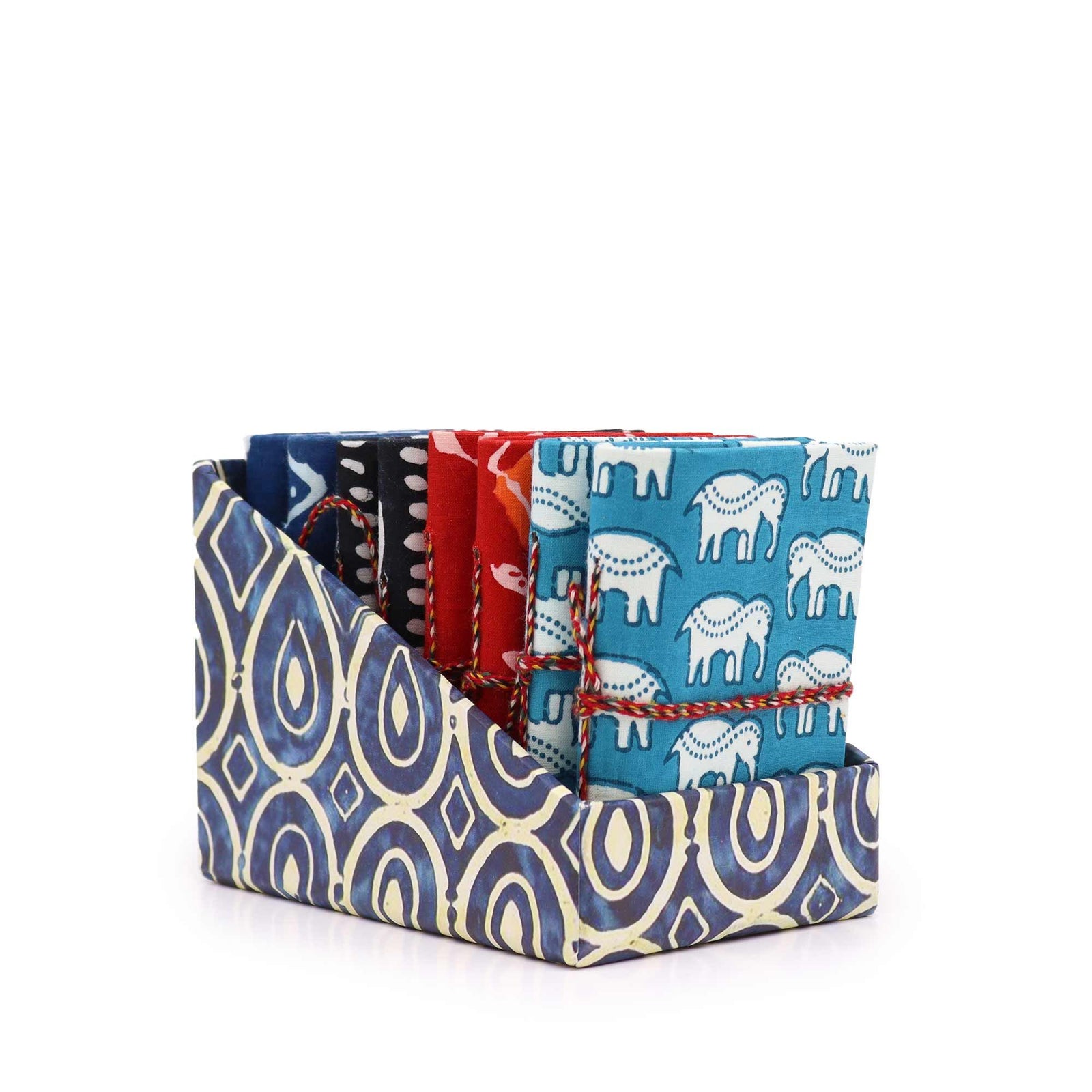 Block Print Assorted Cotton Bound Notebooks 7x10cm product image