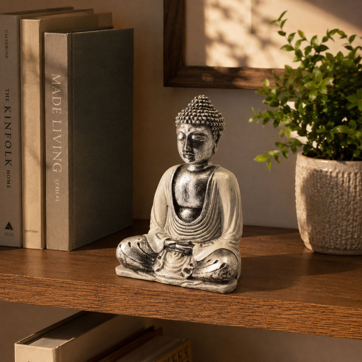 White & Grey Buddha - Medium product image 3