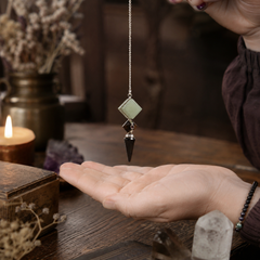 Builder of Realms - Three Piece Pendulum - Black Agate - Green Aventurine - Tiger Eye product image 3