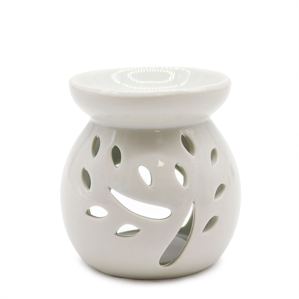 Sm Classic White Oil Burner - Tree Cut-out product image
