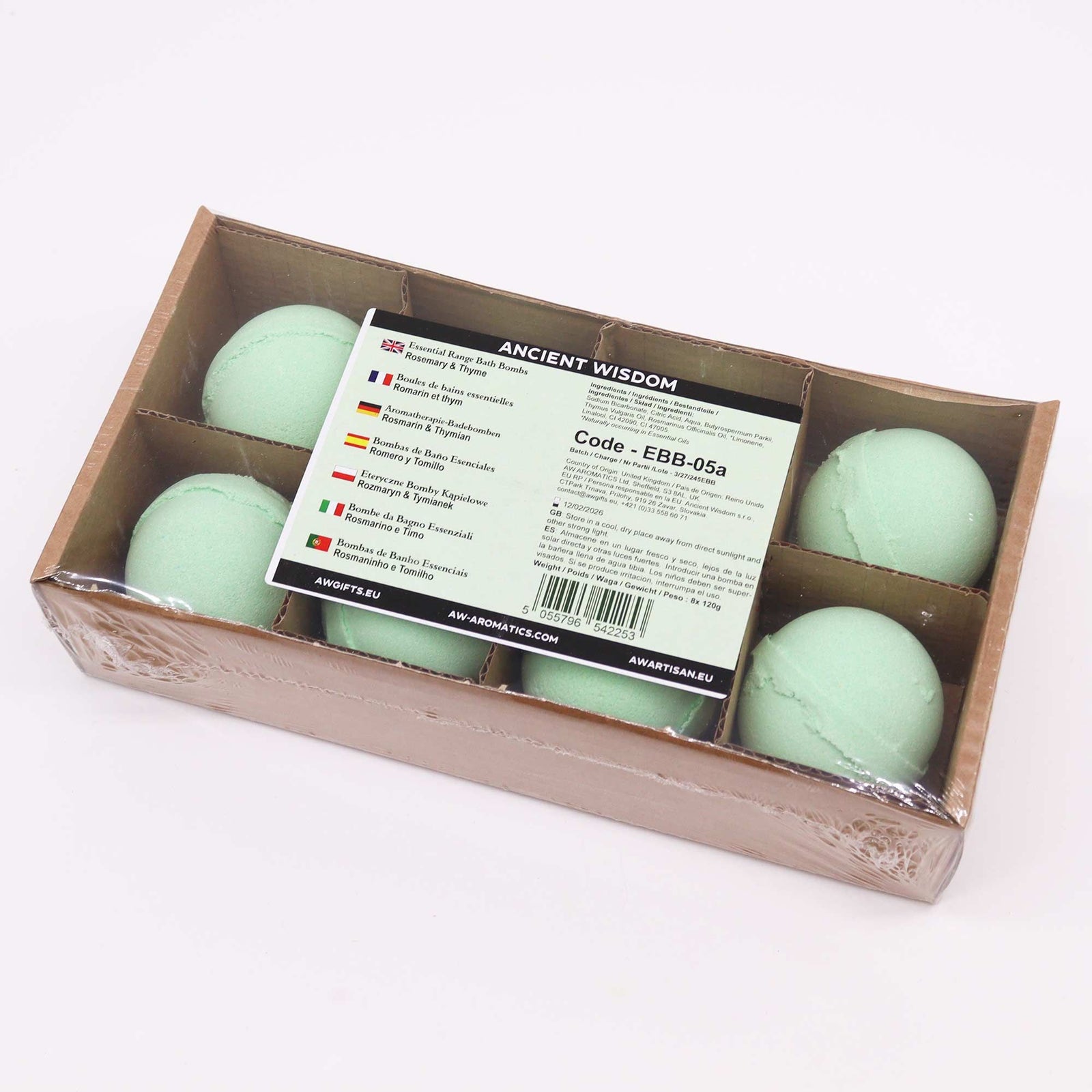 Essential Oil Bath Bomb - Rosemary & Thyme product image