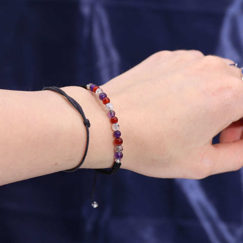 Zodiac Crystal Candle with Gemstone Bracelet - Virgo product image