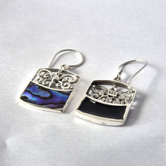 Shell & Silver Earrings - Dragonfly - Abalone product image 2