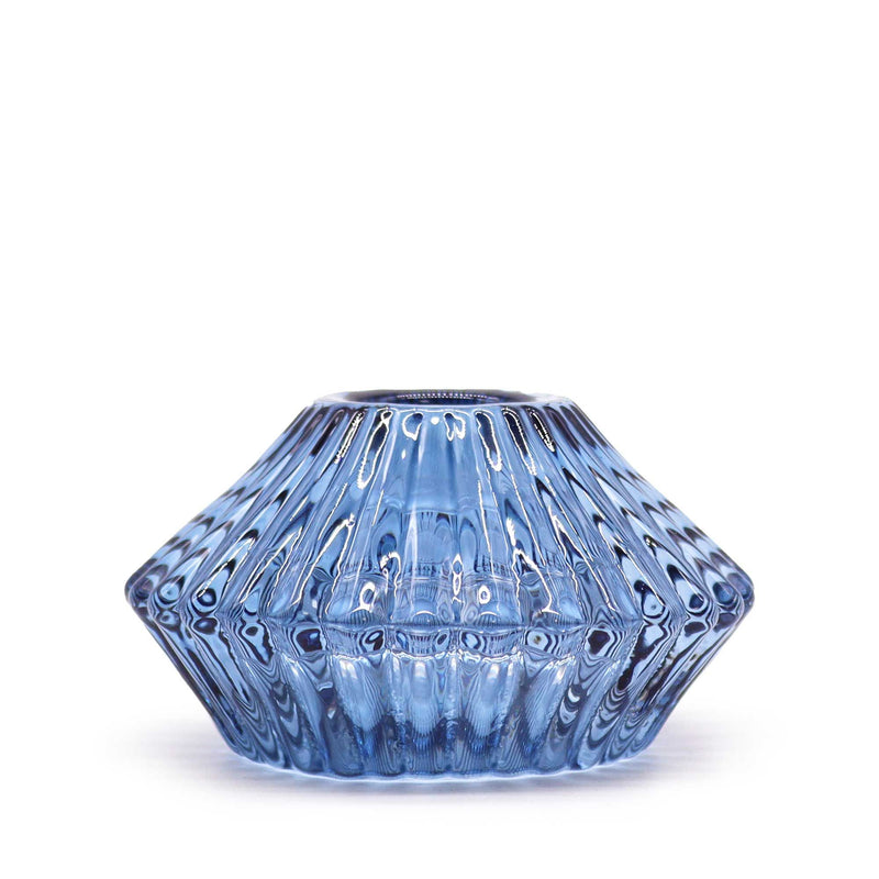 Flower Flip Dinner Candle / Tealight Holder - Royal Blue product image