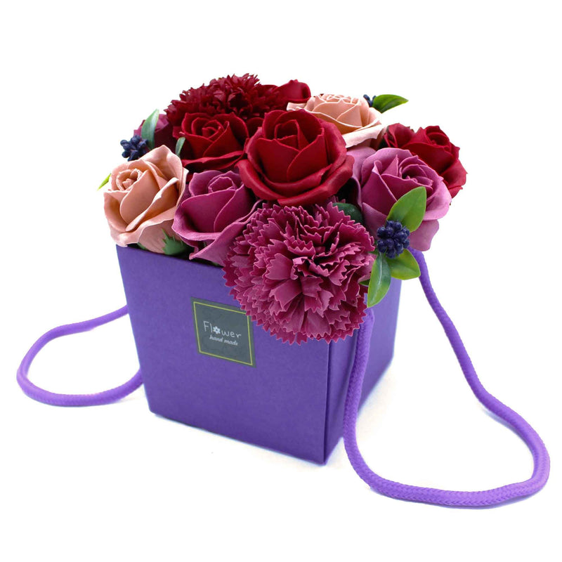 Soap Flower Bouquet - Purple Flower Garden product image
