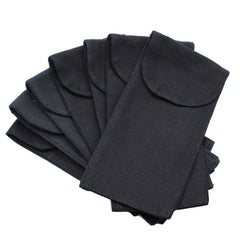Cotton Pouch for Gemstone Face Rollers – Black (9 × 19 cm) product image 2