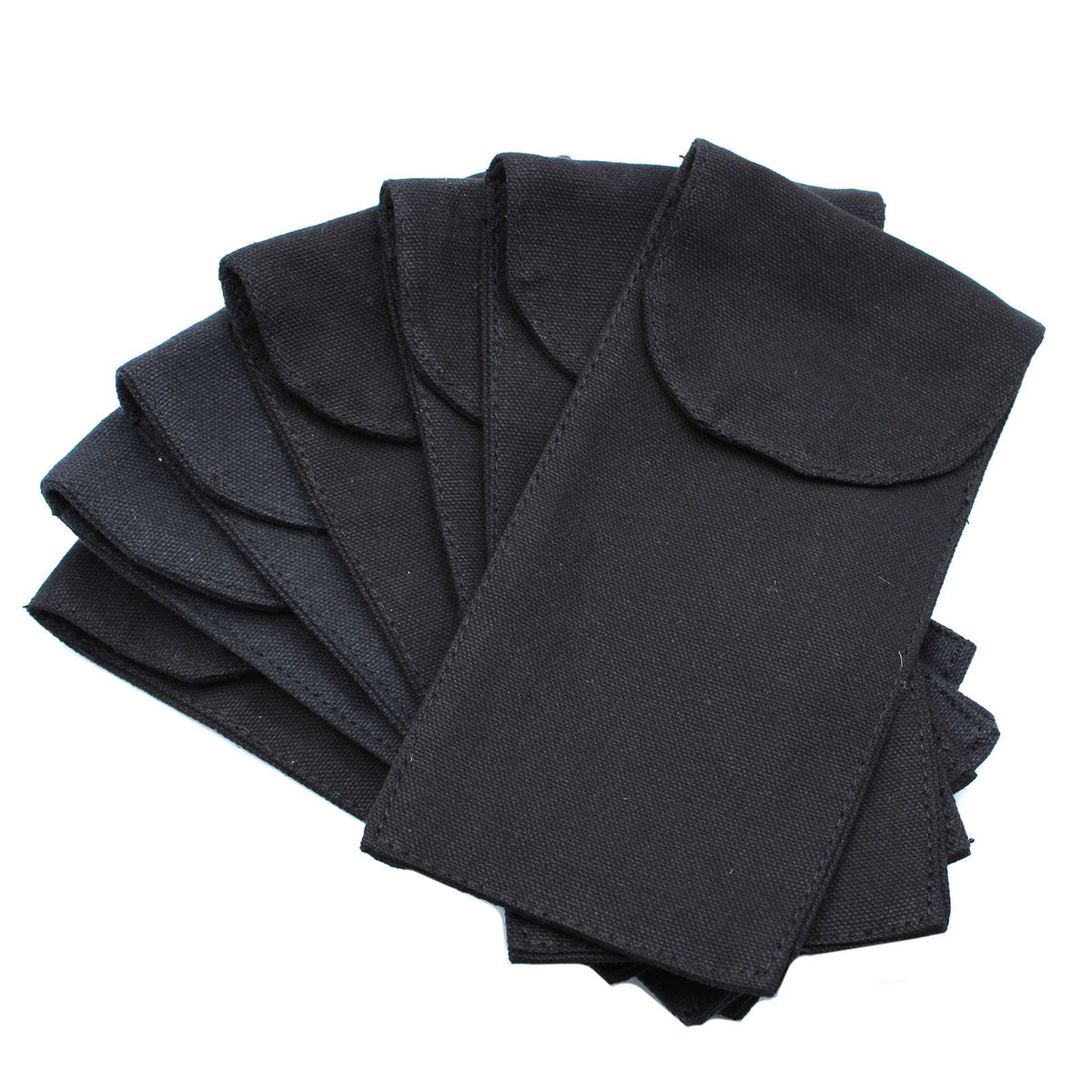 Cotton Pouch for Gemstone Face Rollers – Black (9 × 19 cm) product image 2
