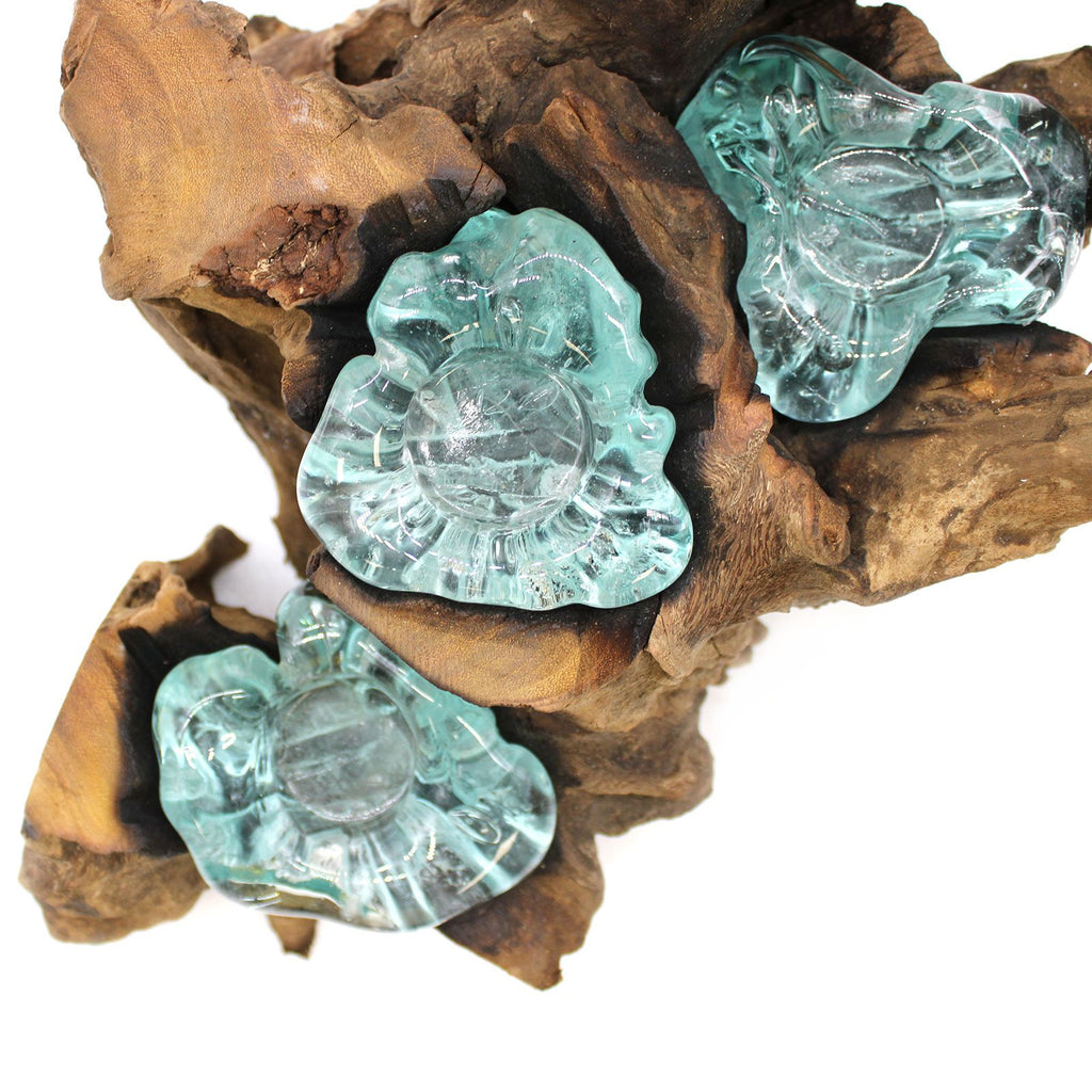 Molton Glass Five Candle Holder on Wood product image 4