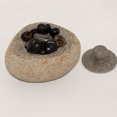 Natural Riverstone Grounding Pot - Large (aprox 15x12cm) product image 5